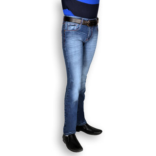 Uber Urban Men's Blue Stretch Slim Fit Denim