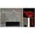 Optinox 3D red hearts illusion LED Valentines day gift table night lamp
