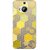 1 Crazy Designer Yellow Hexagons Pattern Back Cover Case For HTC M9 Plus C680273