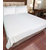 Akash Ganga Plain White Cotton Double Bedsheet (Plain1)