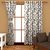 K Decor Green,White Polyester Door Eyelet Stitch Curtain Feet (Combo Of 2)