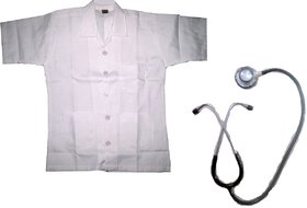 Doctor Coat Fancy dress costume with stethescope for kids