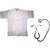 Doctor Coat Fancy dress costume with stethescope for kids