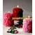 valentine wedding day Rose Pillar Candles Unscented Hand Made With Paraffin Wax