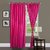 iLiv Pink Polyester Window Eyele Curtain 5 Feet Set Of 2