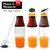 500ml Oil Vinegar Press  Measure Kitchen Glass Bottle Dispenser Red Color