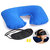3 In 1 Travel Neck PIllow, Eye Shade Mask  Ear Plugs For Train Bus Flight etc.