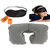 3 In 1 Travel Neck PIllow, Eye Shade Mask  Ear Plugs For Train Bus Flight etc.