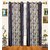 Iliv Purple Floral Polyester Long Door Eyelet Stitch Curtain 9 Feet 1pc