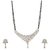 FASHION FRILL SHARK DESIGN MANGALSUTRA WITH MATCHING EARRING (FF143)