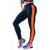N-Gal Side Print Stripe Legging (NY2414-Orange)