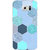 Absinthe Llight Blue Hexagons Pattern Back Cover Case For Samsung S6
