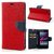 EXOIC81 Wallet Flip Cover For Samsung Galaxy Note 2 ( N-7100 ) - RED
