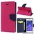 EXOIC81 Wallet Flip Cover For Samsung Galaxy Note 2 ( N-7100 ) - PINK