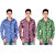 Multicolor Shirts For Men (Pack Of 3)