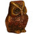 Craftartz Lakashmi jis vahan Ullu (Antique brownish  color, 2.8 inch)