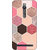 Absinthe Pink Hexagons Pattern Back Cover Case For Asus Zenfone 2 ZE550 ML