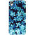 Absinthe Night Blue Flowers Pattern Back Cover Case For HTC Desire 626S