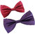 Wholesome deal Mens multi colored neck bow tie (pack of two)