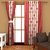 K Decor White,Pink Polyester Door Eyelet Stitch Curtain Feet (Combo Of 2)