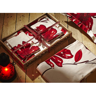 House This 1 Double Bedsheet With 2 Pillow Covers (Design 1)
