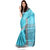 Parchayee Blue Art Silk Plain Saree With Blouse