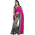 Parchayee Pink Bhagalpuri Silk Plain Saree With Blouse