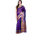 Parchayee Purple Art Silk Plain Saree With Blouse