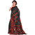 Parchayee Black Art Silk Printed Saree With Blouse