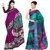 Sunaina Printed Bhagalpuri Cotton Silk Saree (Combo Of 2) (SARDTX45FHJSESNK)