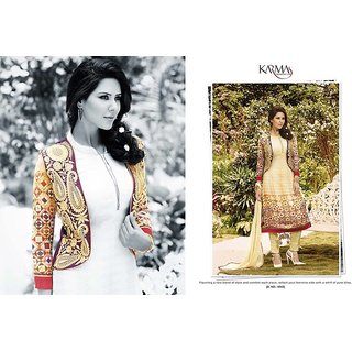 white salwar suit with jacket