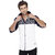 Seven Stitches Mens Satin with Print Navy Slim Fit Shirts
