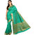 Parchayee Green Silk Plain Saree With Blouse