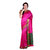 Parchayee Pink Art Silk Self Design Saree With Blouse