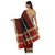 Parchayee Black Art Silk Striped Saree With Blouse