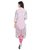 Mystique India Pink 3/4 Sleeve Chinese Collar Cotton  Long Kurti For women