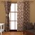 K Decor Brown,Beige Polyester Door Eyelet Stitch Curtain Feet (Combo Of 2)