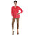 Pret a Porter Snazzy Red Color Top