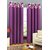 Homefab India Set of 2 Stylish Leaf Purple Door (7X4 ft) Curtains(HF302)
