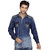 Seven Stitches Mens Denim Navy Slim Fit Shirts
