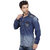 Seven Stitches Mens Denim Navy Slim Fit Shirts