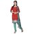 Khushali Presents 2 Top 1 Bottom 1 Dupatta Dress Material(Multi Red)
