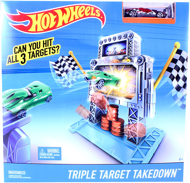 Hot wheels hot sale triple target takedown