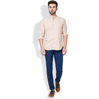 Buy The Indian Garage Co Navy Blue Slim Fit Casual Wear Mens