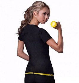Hot Shapers Women sweat T-Shirt Neoprene Slimming Body Shaper Loss-weight Vest