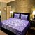 Akash Ganga Purple Cotton Double Bedsheet with 2 Pillow Covers (KMP567)
