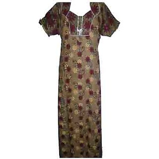 Cotton Nighty With Piping Neck Model Prices In India Shopclues