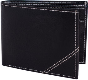 Mtuggar 1604 Artificial Leather Classy Wallet for Men Black