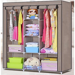 Buy Ezzideals Fancy Fabric Fold Able Multi Layer Storage Shelf