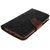 Aiu Wallet Diary Flip Card Holder Case Cover  For Apple Iphone 4 Black Brown  mrcry-4gbbr